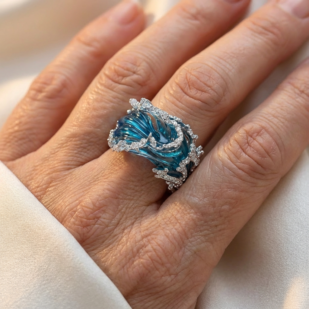 Ocean's Oath Zilveren ring