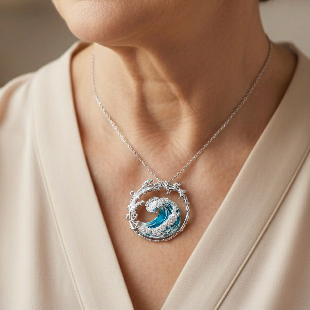 Ocean's Oath Zilveren Ketting